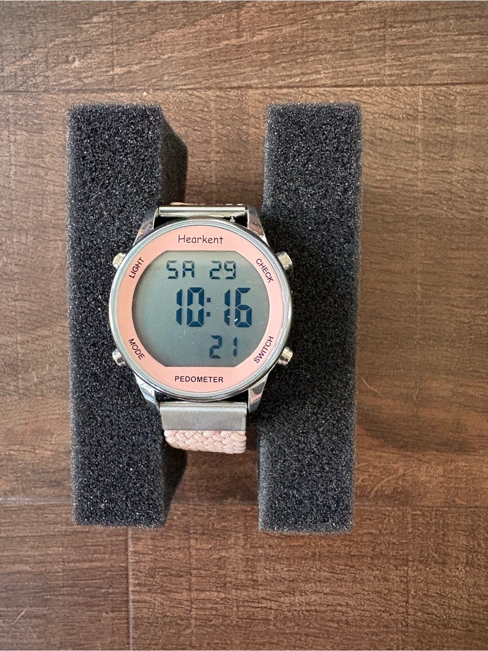Pink Digital Pedometer Watch - Easy Smart Watch New In Box - Picture 2 of 5